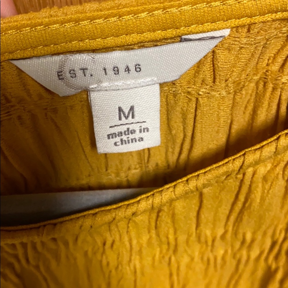 Gold/ Yellow Ribbed Dress - Picture 3 of 4